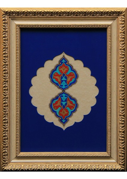 EL İŞÇİLİĞİ RUMİLİ MADALYON TABLO 39 * 29 cm - 1701