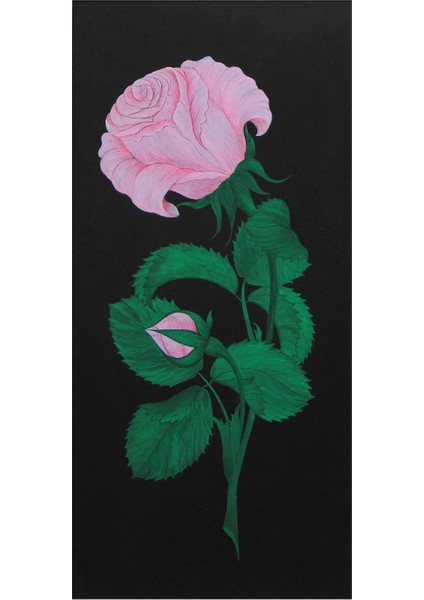 EL İŞÇİLİĞİ ŞÜKUFE TEZHİP TABLO ( REPRODÜKSİYON ) 58*35 cm - 4745