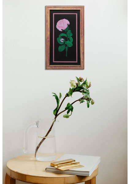 EL İŞÇİLİĞİ ŞÜKUFE TEZHİP TABLO ( REPRODÜKSİYON ) 58*35 cm - 4745