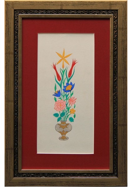 EL İŞÇİLİĞİ VAZOLU BUKET 41*28 cm - 1799