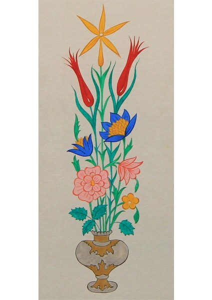 EL İŞÇİLİĞİ VAZOLU BUKET 41*28 cm - 1799