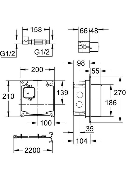 Elektronik Bataryalar İçin İç Gövde 36264000