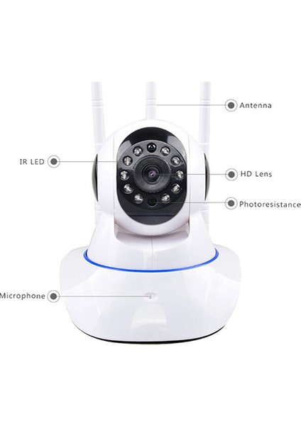 PRO-671S Ip Kamera 2mp 1080P Hd Wifi Hareketli Güvenlik Kamerası