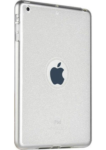 Fujimax Apple iPad Air 2. Nesil Simli Transparan Süper Silikon Kılıf (A1566 A1567) Şefaf