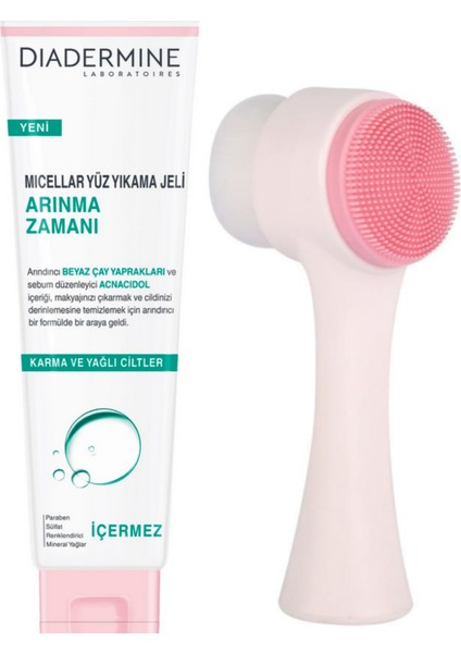 Cilt Temizleme Fırçası + Micellar Yüz Yıkama Jeli Arınma Zamanı 150 ml