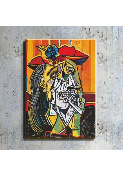 Picasso Ağlayan Kadın Yağlı Boya Reprodüksiyon Kanvas Tablo TBL1229