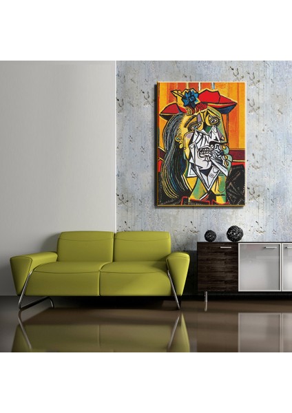 Picasso Ağlayan Kadın Yağlı Boya Reprodüksiyon Kanvas Tablo TBL1229