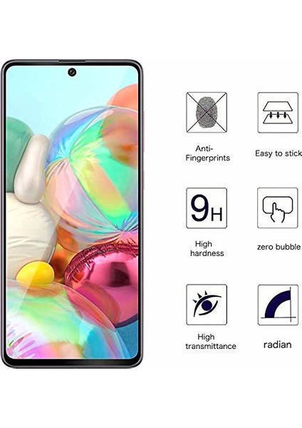 Samsung Galaxy A51 5D Tam Kaplayan Ekran Koruyucu Cam