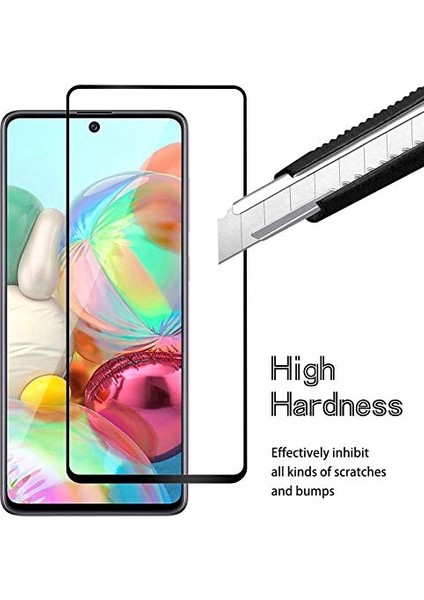 Samsung Galaxy A51 5D Tam Kaplayan Ekran Koruyucu Cam