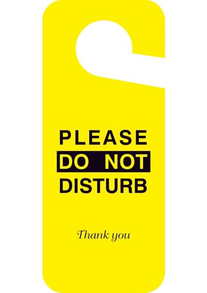 Please Do Not Disturb Kapı Askısı 10'lu
