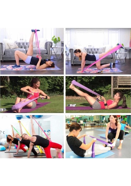 Pilates Bandı Yumuşak Pembe (Fuşya) 120 cm x 15 cm x 0,35 mm
