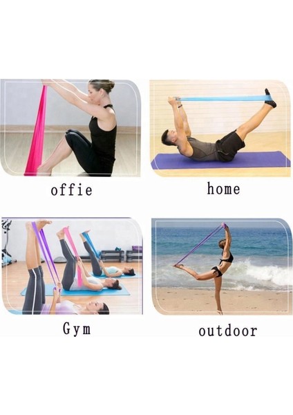 Pilates Bandı Sert Mavi 90 cm x 15 cm x 0,5 mm