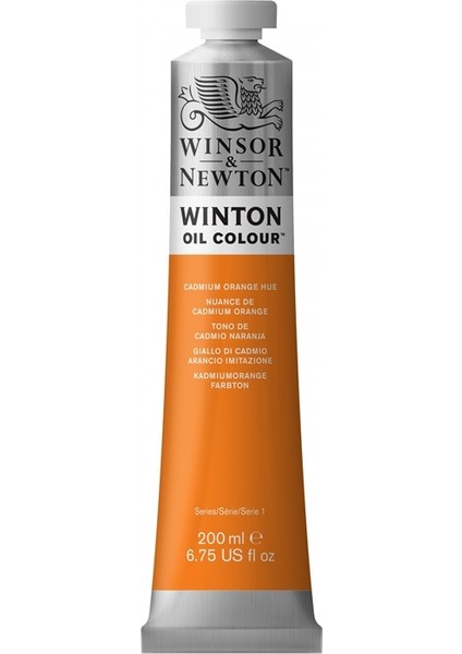 090 4 Winton Yağlı Boya Cadmium Orange Hue 200 ml