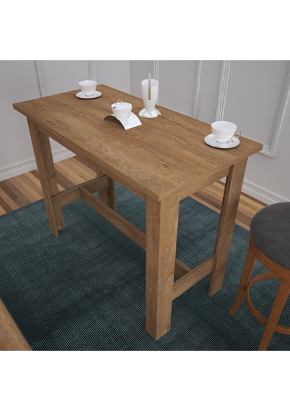 Barra Bar Masası Yüksek Yemek Masası, Koyu Meşe, 120x60 fiyatları