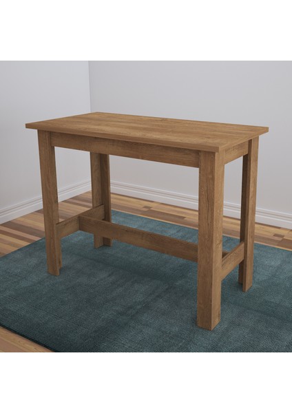 Barra Bar Masası Yüksek Yemek Masası, Koyu Meşe, 120x60 modelleri