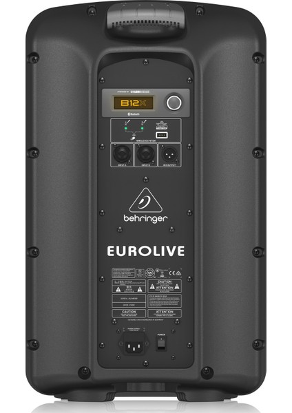 Eurolive B12X12" 1000W Dijital Mixerli Bluetooth Özellikli Aktif Hoparlör