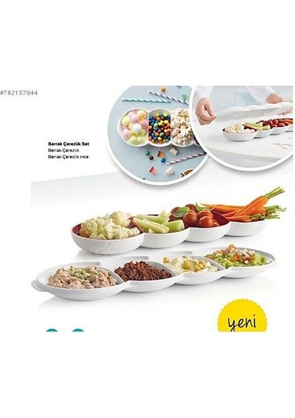Berrak Gold 4 Bölmeli Sunum Tabağı Çerezlik fırsatları
