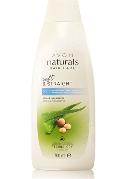 Naturals Aloe ve Macademya Özleri Içeren 2'si 1 Arada Şampuan