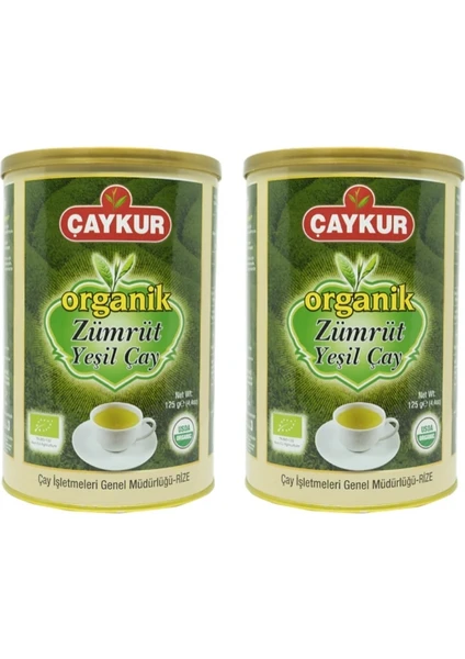 Organik Zümrüt Yeşil Çay 125 gr 2 Adet