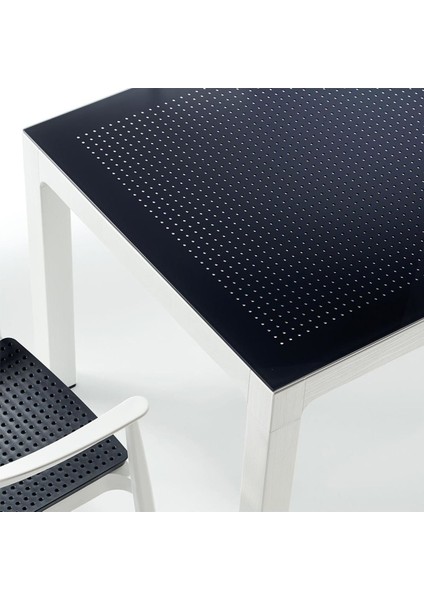 Seginus Bahçe Seti 4 Sandalye + 1 Camlı Masa Takımı Antrasit/beyaz fiyatları