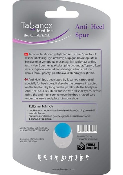 Medline Anti - Heel Spur Jel - Kadın