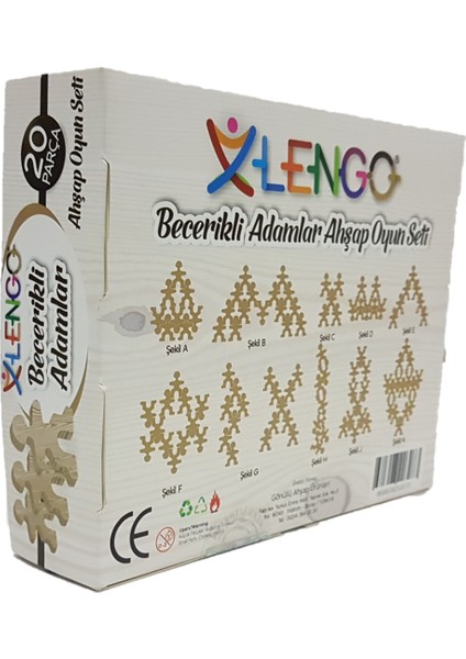 Becerikli Adamlar Ahşap Oyuncak - 20 Parça modelleri