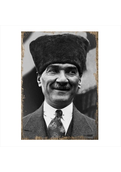 Mustafa Kemal Atatürk Tasarım Mdf Tablo