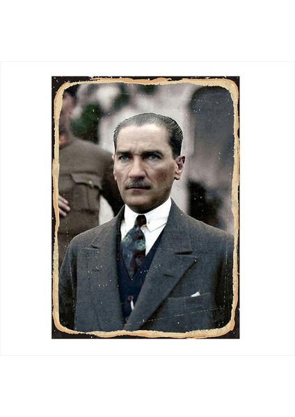 Mustafa Kemal Atatürk Art Mdf Poster