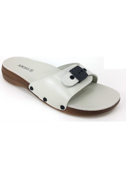 6500-Minelli Kadın Terlik - Bej Kadın Terlik