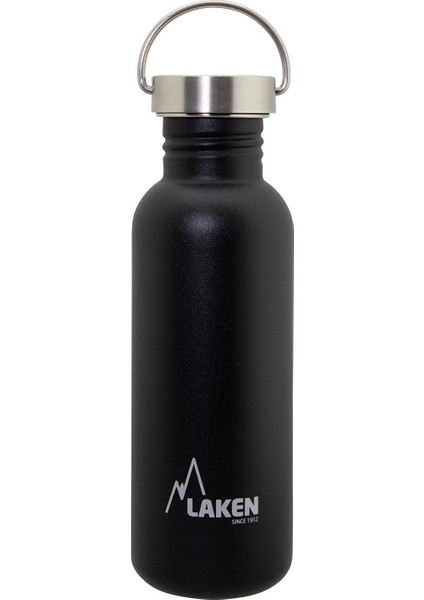 Paslanmaz Çelik Basik Şişe 750 ml Siyah
