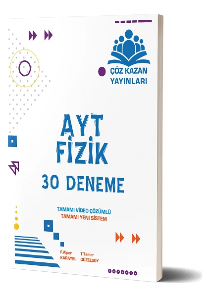 Çöz Kazan Yayınları AYT Fizik 30 Deneme Yeni Nesil