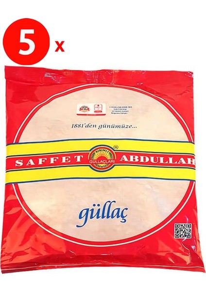 Saffet Abdullah Güllaç 400 gr x 5 Paket