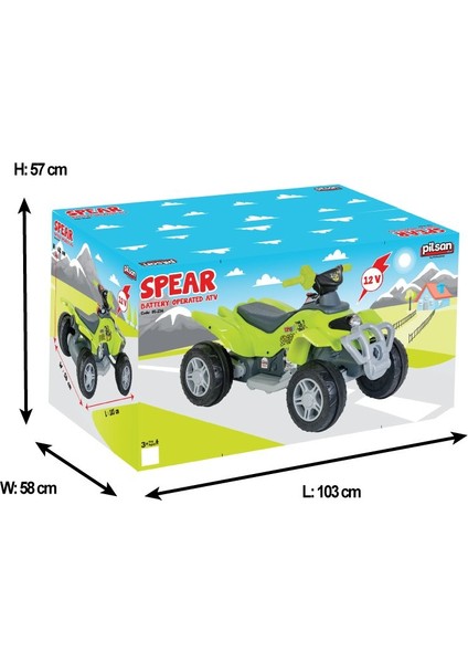 Spear 12V Akülü Atv Kırmızı 05-236