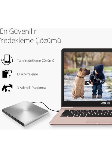 ZenDrive U7M 1000 Yıl M-Disc, USB 2.0 destekli Harici DVD Yazıcı SDRW-08U7M-U