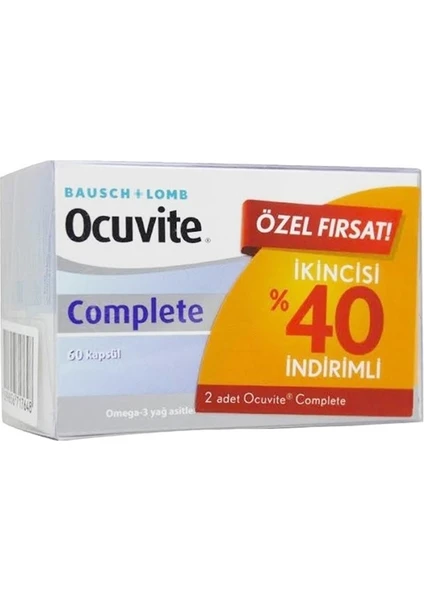 Baushe Lomb Ocuvite Complete 2 Li Fırsat Paketi 2 X 60Kapsül