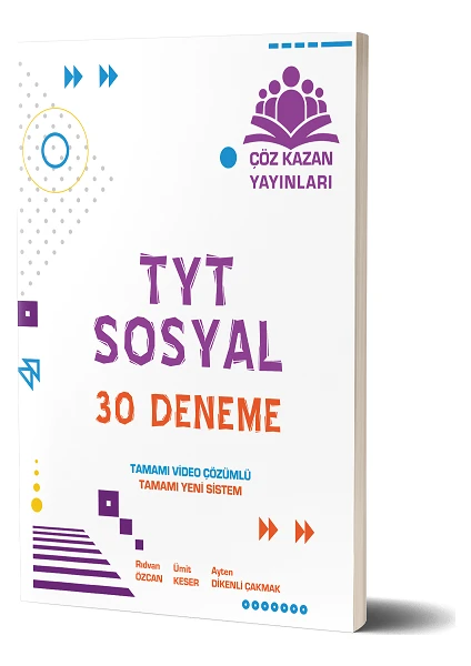 Çöz Kazan Yayınları TYT Sosyal 30 Deneme