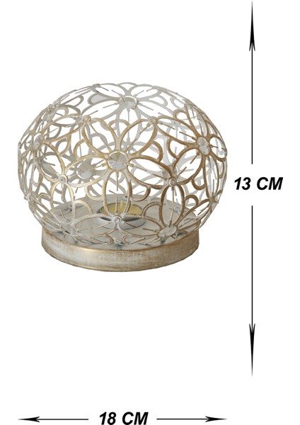 Home Şanslı Mumluk Krem Sarı Patine