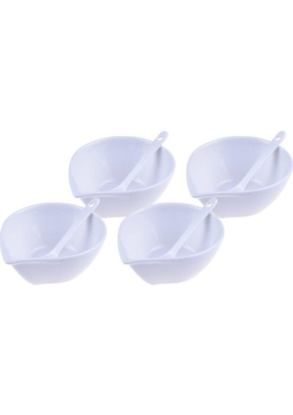 Alamo 4'lü Kaşıklı Kase Seti