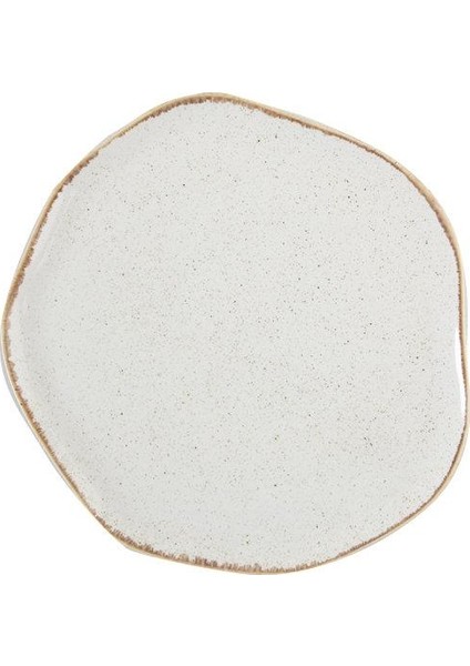 Pure Seasons Bej Düz Tabak 21 cm