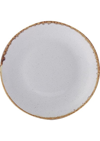 Seasons Gri Düz Tabak 24 cm