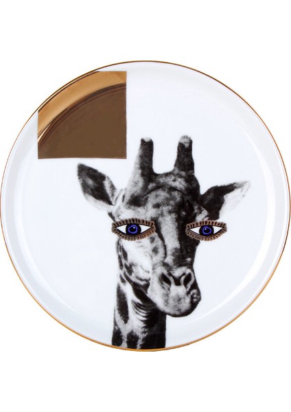 Wild Life Giraffe Düz Tabak 20 Cm