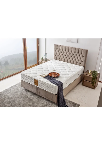 Relax Yatak 80x180 Tek Kişilik Orta Sert Beş Yıldızlı Otel Yatağı Lüks Ergonomik Yatak Çift Taraflı 28 cm