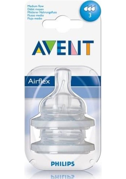 Philips Avent Biberon Emziği 3 Ay+ 2'li SCF633/27