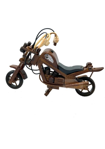 Dekoratif Ahşap Harley Davidson Motosiklet 28 cm fiyatları