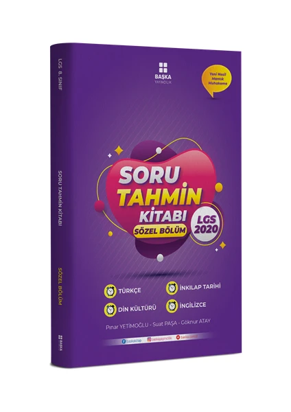 Başka 2020 Lgs Soru Tahmin Kitabı Sözel Bölüm