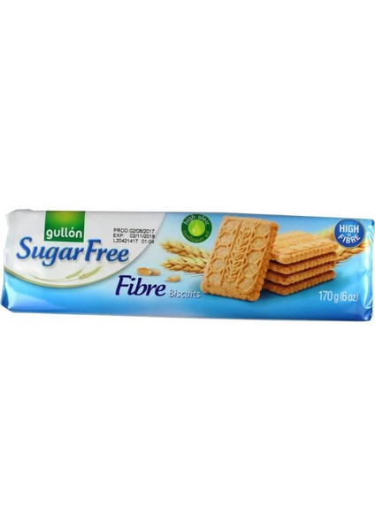 Gullon Lifli Şekersiz Bisküvi 170 gr İspanya