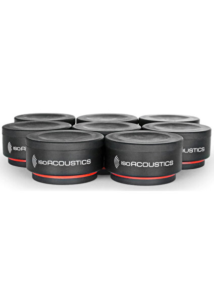 IsoAcoustics ISO-Puck Mini Bir Çift Hoparlör için Titreşim İzolatörü 8'li Set