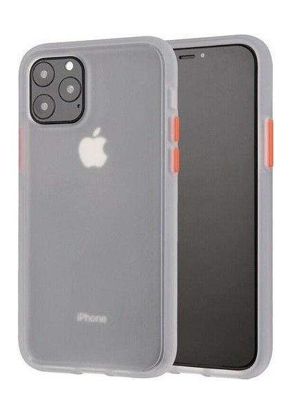 Apple iPhone 11 Pro Kılıf Zore Fri Mat Darbe Emici Silikon Şeffaf