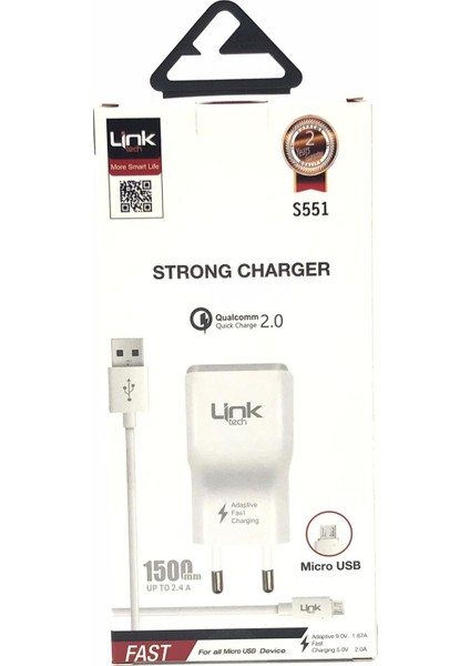 S551 Micro USB Hızlı Şarj Cihazı