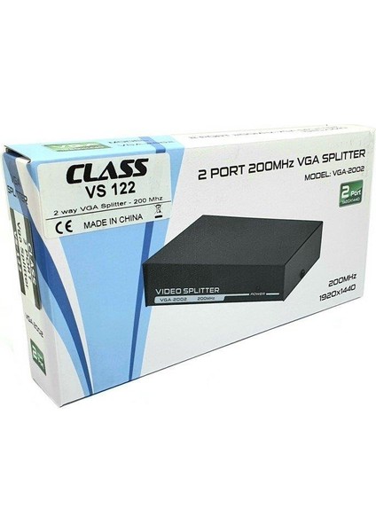 2port 1x2 VGA Splitter VGA Dağıtıcı